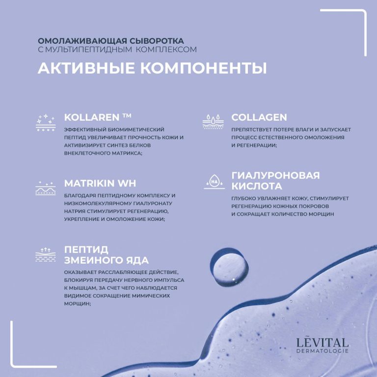 omolazhivayuschie effekty peptidnyh syvorotok pri ih kombinatsii s drugimi protsedurami